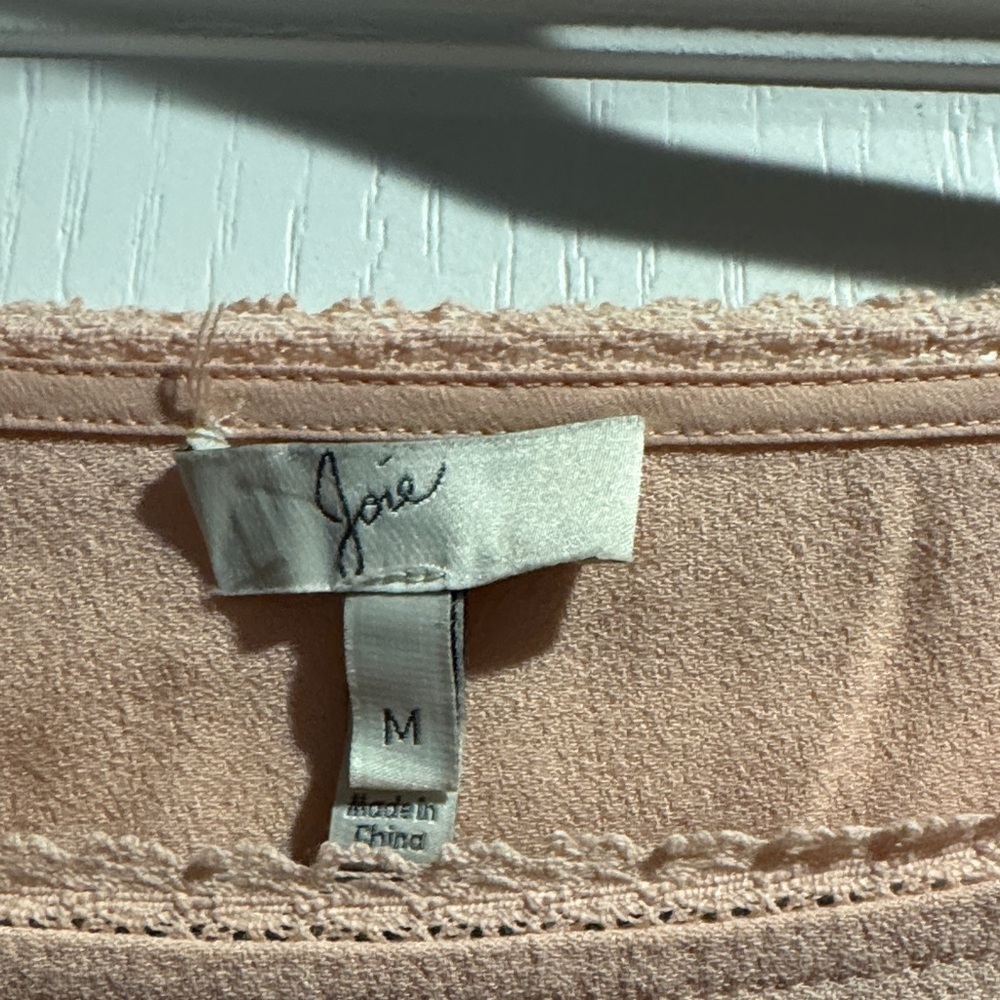 Joie Blush Lace Detail Blouse - Picture 2 of 7